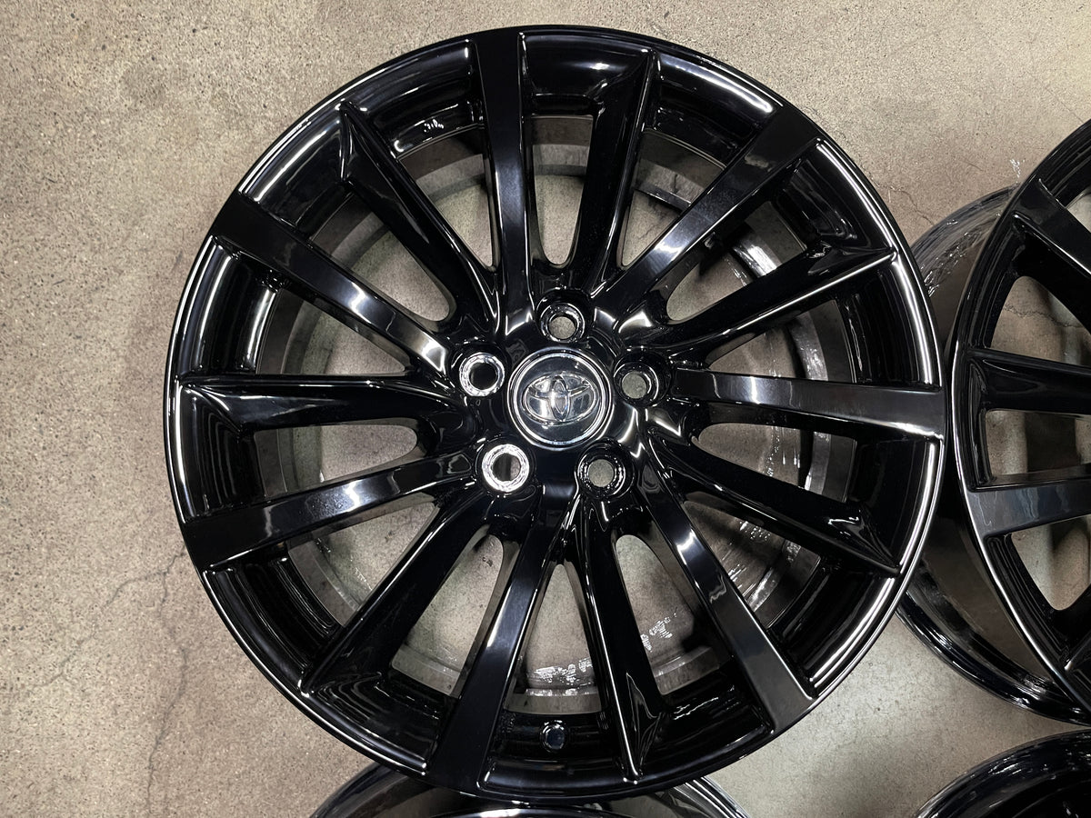 Highlander Rims 2019 Toyota Highlander OEM Wheels Rims 18x7.5 +30 Gloss Black – Socal ...