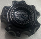 Single American Outlaw wheel center cap gloss black C143-55V