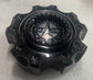 Single American Outlaw wheel center cap gloss black C143-55V