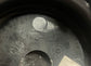 Single American Outlaw wheel center cap gloss black C143-55V