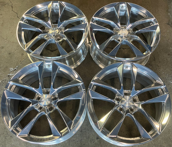 Four 2017-2025 Factory Chevy Camaro forged polished 20 wheels OEM 97952 Rims 23442890