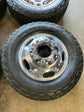 2025 Ford F350 Dually OEM 17" Polished Wheel/Rim Tire Set of 6 | 6C341007BA 3618 3619 Cooper AT3 LT