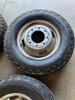 2025 Ford F350 Dually OEM 17" Polished Wheel/Rim Tire Set of 6 | 6C341007BA 3618 3619 Cooper AT3 LT