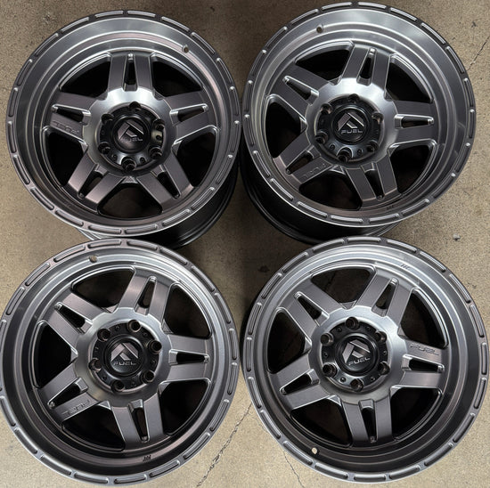 Four Take Offs Fuel Oxide 18 Wheels F150 Rims 6x135 18x9 +01 D80118908950