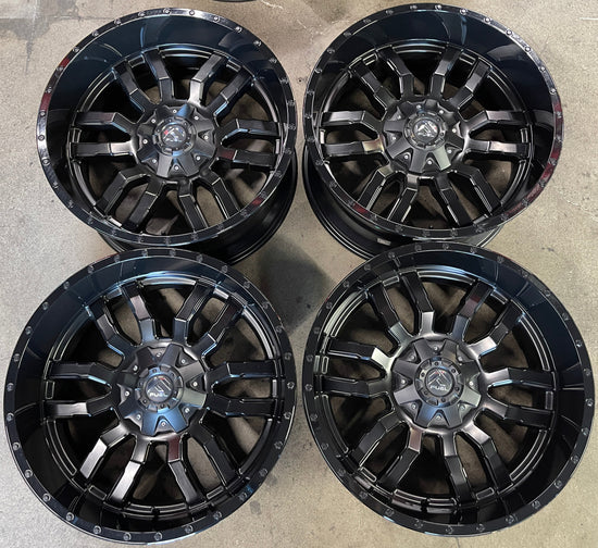 Sold 4 Take Off Fuel Sledge 22 Wheels 22x10 -18 6x135 / 6x139 F150 Silverado Tahoe Sierra