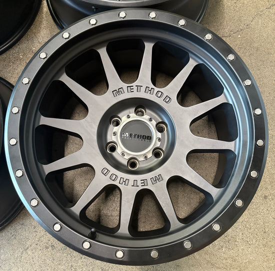 Four Used Ford F150 20 Wheels Method NV605 Black 20x9 -12mm 6x135 MR60529016512N