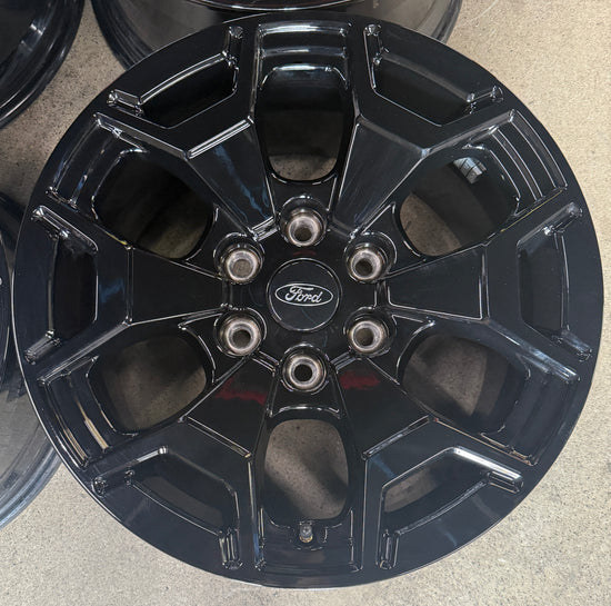 Four 2025 Ford F150 Lightning EV Factory 18 Wheels Rims 10470 OEM NL381007AA Black