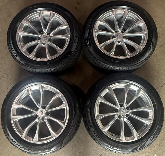 2024 Factory Porsche Cayenne 19 Wheels Tires OEM Rims Pirelli Take Offs 95B601025EG EH