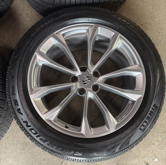 2024 Factory Porsche Cayenne 19 Wheels Tires OEM Rims Pirelli Take Offs 95B601025EG EH