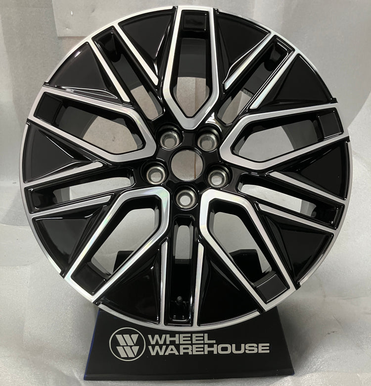 2024-2026 Ford Mustang Mach-E Factory 19 Inch OEM Machined Black Inlay Wheel Rim
