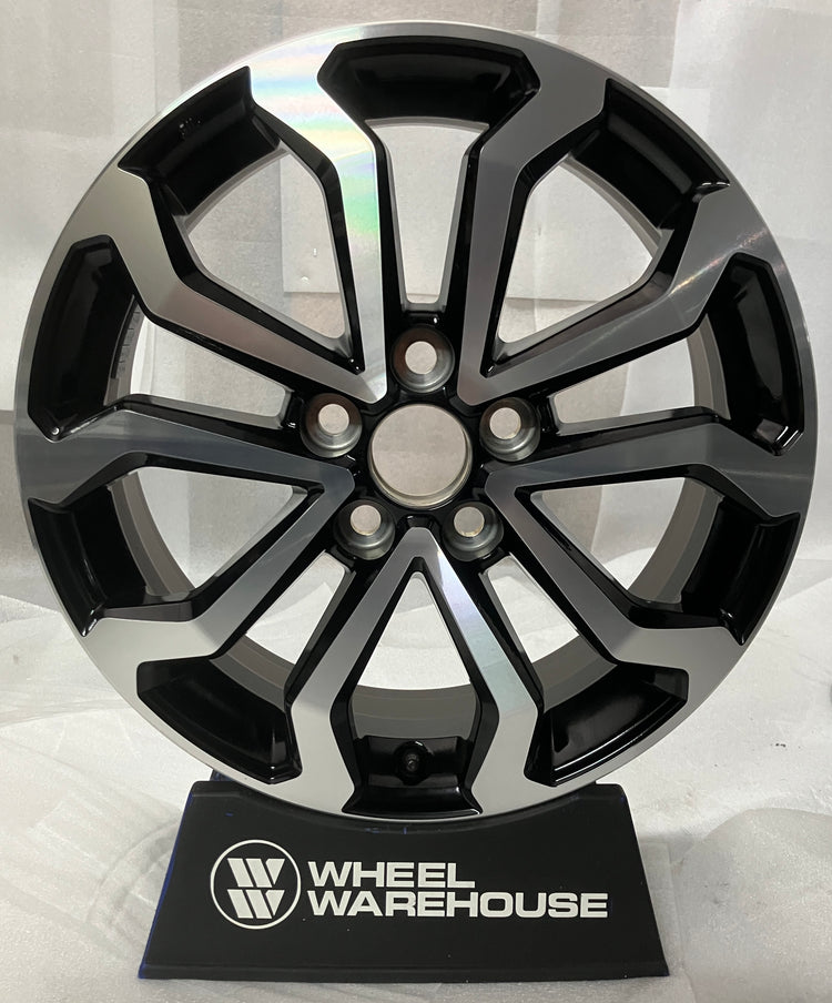 2023-2026 Toyota Corolla Cross OEM 17" Machined Black Wheel Rim | 42110A410 10518
