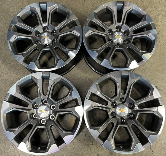 Four 2025 Chevy Silverado Tahoe 1500 Factory 20 Wheels OEM 14090 RIMS 84775278