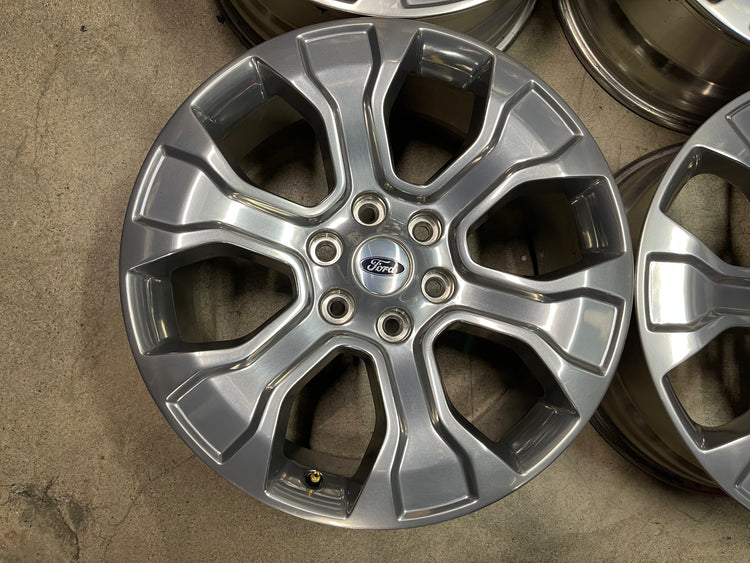 FOUR 2022 FORD F150 PLATINUM FACTORY 20 WHEELS OEM RIMS 10348 POLISHED ...