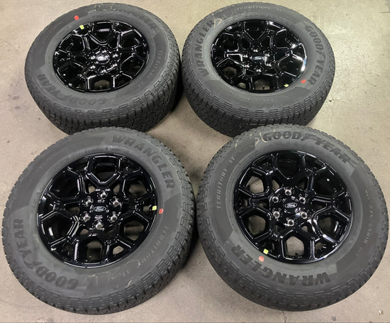 Sold 2025 Ford F150 Factory 18 Wheels Tires OEM 10340 OEM Rim Black 275/65/18 Gdyr AT