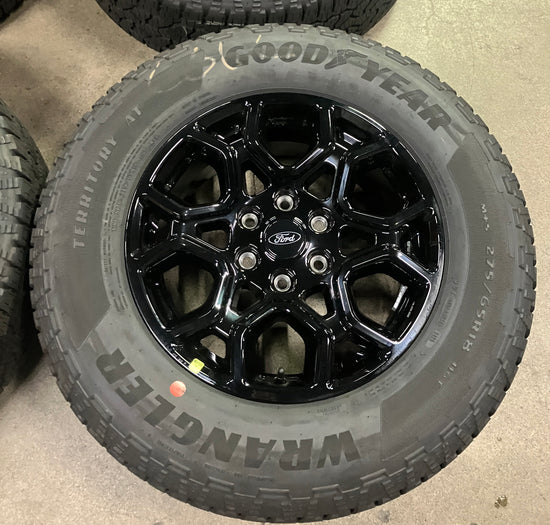 Sold 2025 Ford F150 Factory 18 Wheels Tires OEM 10340 OEM Rim Black 275/65/18 Gdyr AT