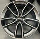 2024 Mercedes C43 AMG OEM 19" Staggered Machined Black Wheels Rims Set of 4 | 2054010701 2054010801