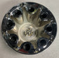 One Single 2008-2010 Chevy 3500 Dually DRW REAR Chrome Finish Center Cap 9597335