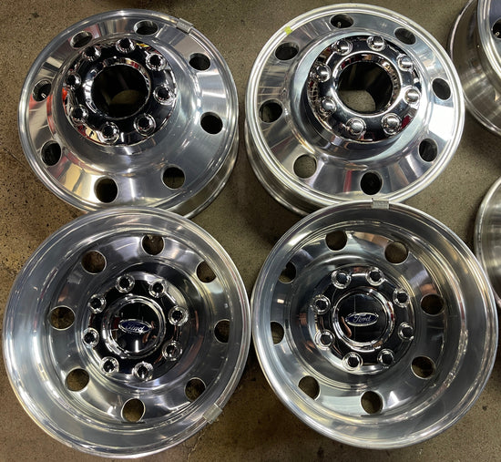 Sold Four 2025 Ford F450 F550 Dually Factory Forged 19.5 Wheels OEM 5C3Z1007JA Rims 9C3Z1007D