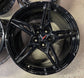 Four 2025 Chevy Corvette C8 factory 19 20 WHEELS OEM 23404163 23404154 Gloss Black