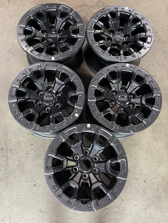 Five 2025 Ford Bronco Raptor R Factory 17 Wheels OEM Rims Bead Lock 6x135 F150