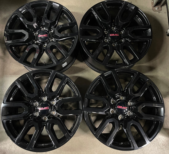Sold 4 2025 GMC Sierra Yukon AT4 Factory 20 Wheels 5914 OEM Rim Silverado Tahoe Black