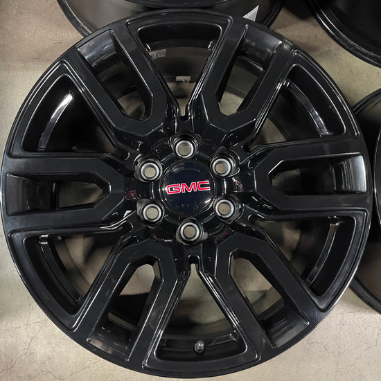 4 2025 GMC Sierra Yukon AT4 Factory 20 Wheels 5914 OEM Rim Silverado Tahoe Black