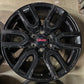 4 2025 GMC Sierra Yukon AT4 Factory 20 Wheels 5914 OEM Rim Silverado Tahoe Black