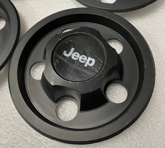 Set of 4 Jeep Wrangler Steel wheel Center Caps PN SF8952-000-153