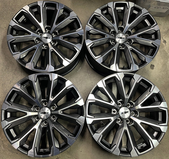 Sold Four 2025 Chevy Suburban Tahoe Silverado Factory 22 Wheels OEM RIMS 84258723