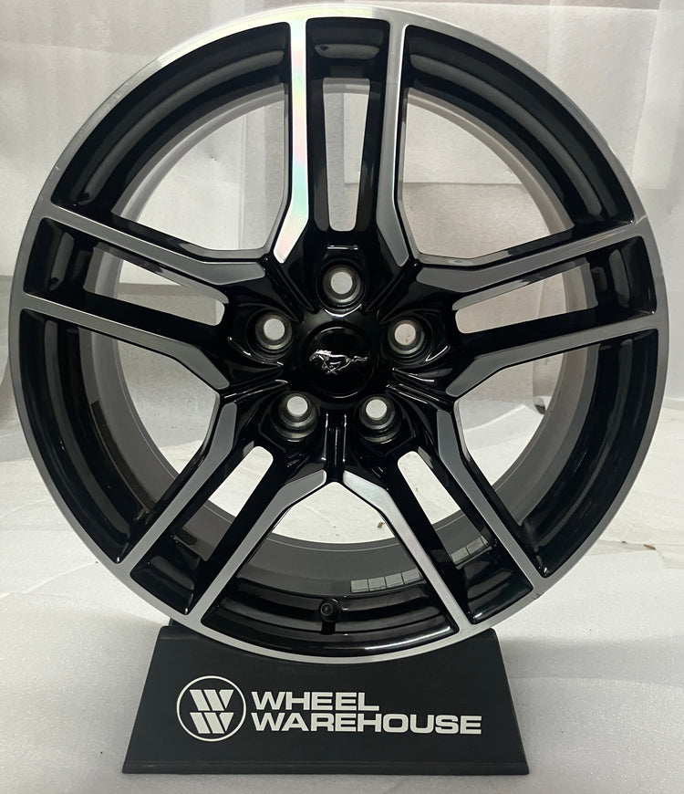 SoCal Wheels - 2018-2023 Ford Mustang OEM 18 Inch Machined Black Wheel Rim
