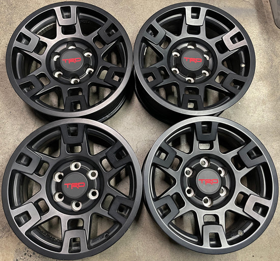 Four 2023 Toyota Tacoma TRD PRO Factory 17 Wheels OEM Rims 4Runner Black 2006-2023