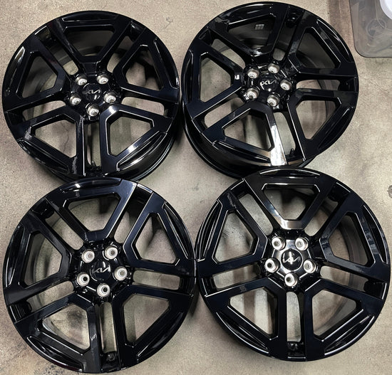 Four 2023-2025 Kia Telluride Factory 20 Wheels OEM Rims Black 52910-59840