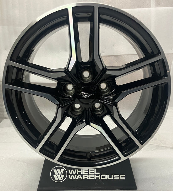 2018-2023 Ford Mustang OEM 18" Machined Black Wheel Rim Single | EJR3C-1007-BA 10157
