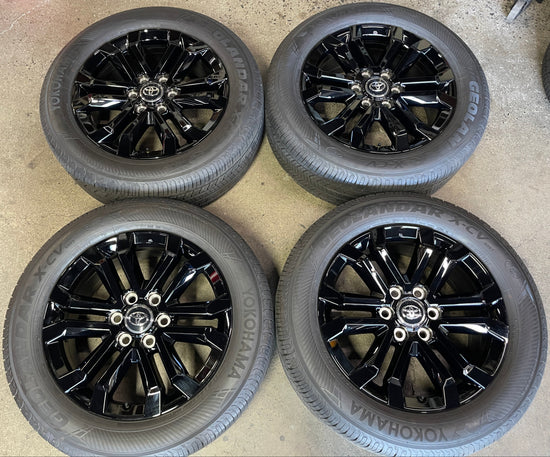 Sold 2025 Toyota 4Runner Limited Factory 20 Wheels Tires OEM Rims Tacoma 265/55/20 Black