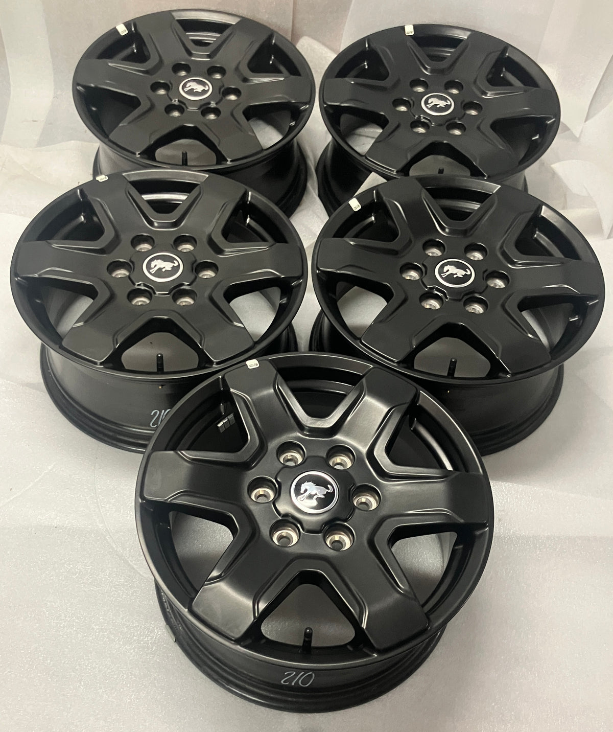 2021-2026 Ford Bronco Factory 17" Semi Gloss Black OEM Wheel Rim Set of 5 | M2DC1007P1A
