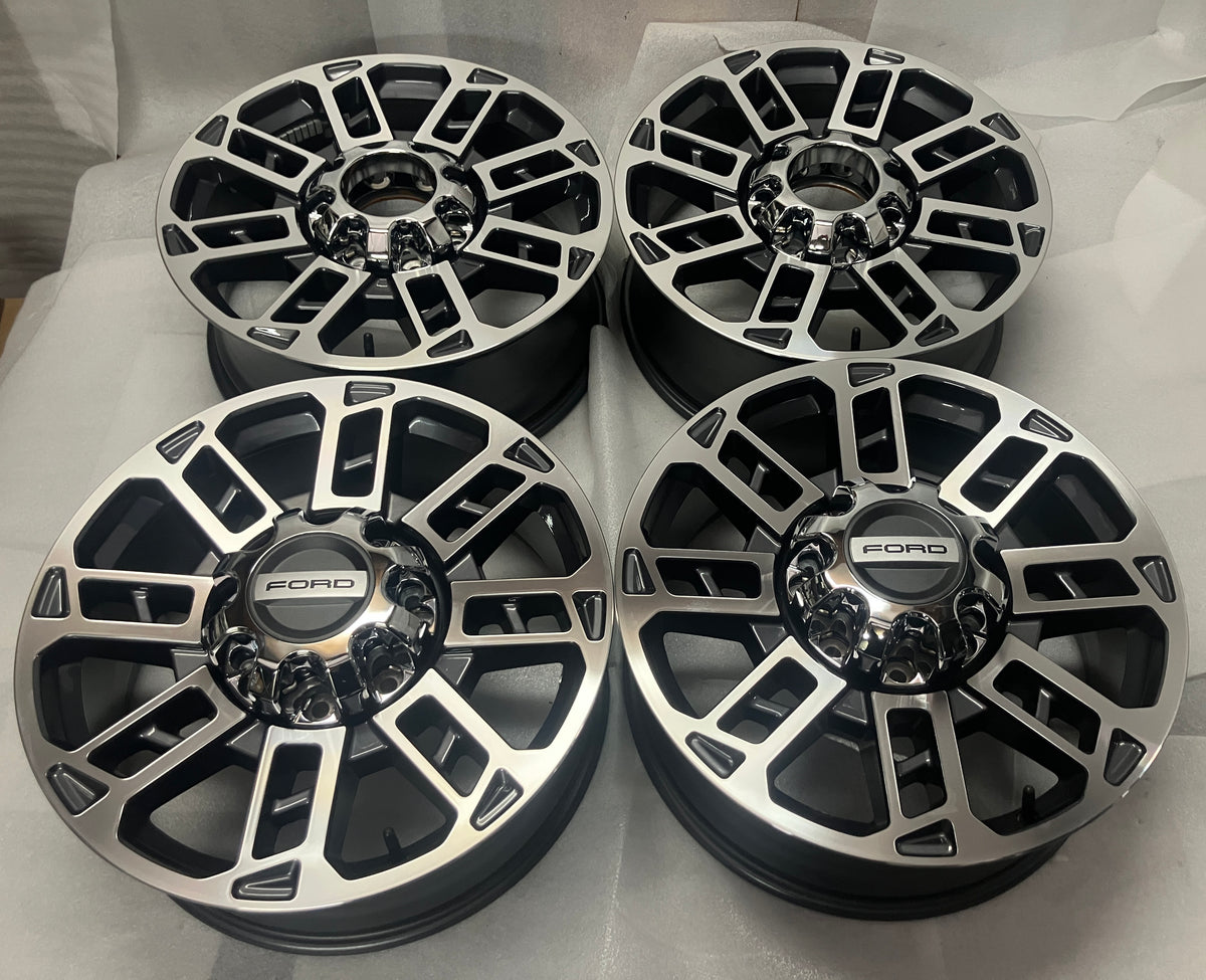 2026 Ford F250 Platinum 20 Inch OEM Machined Gray Wheel Rim Set of 4 Take Off
