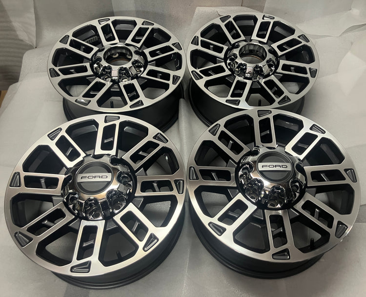 2026 Ford F250 Platinum 20 Inch OEM Machined Gray Wheel Rim Set of 4 Take Off
