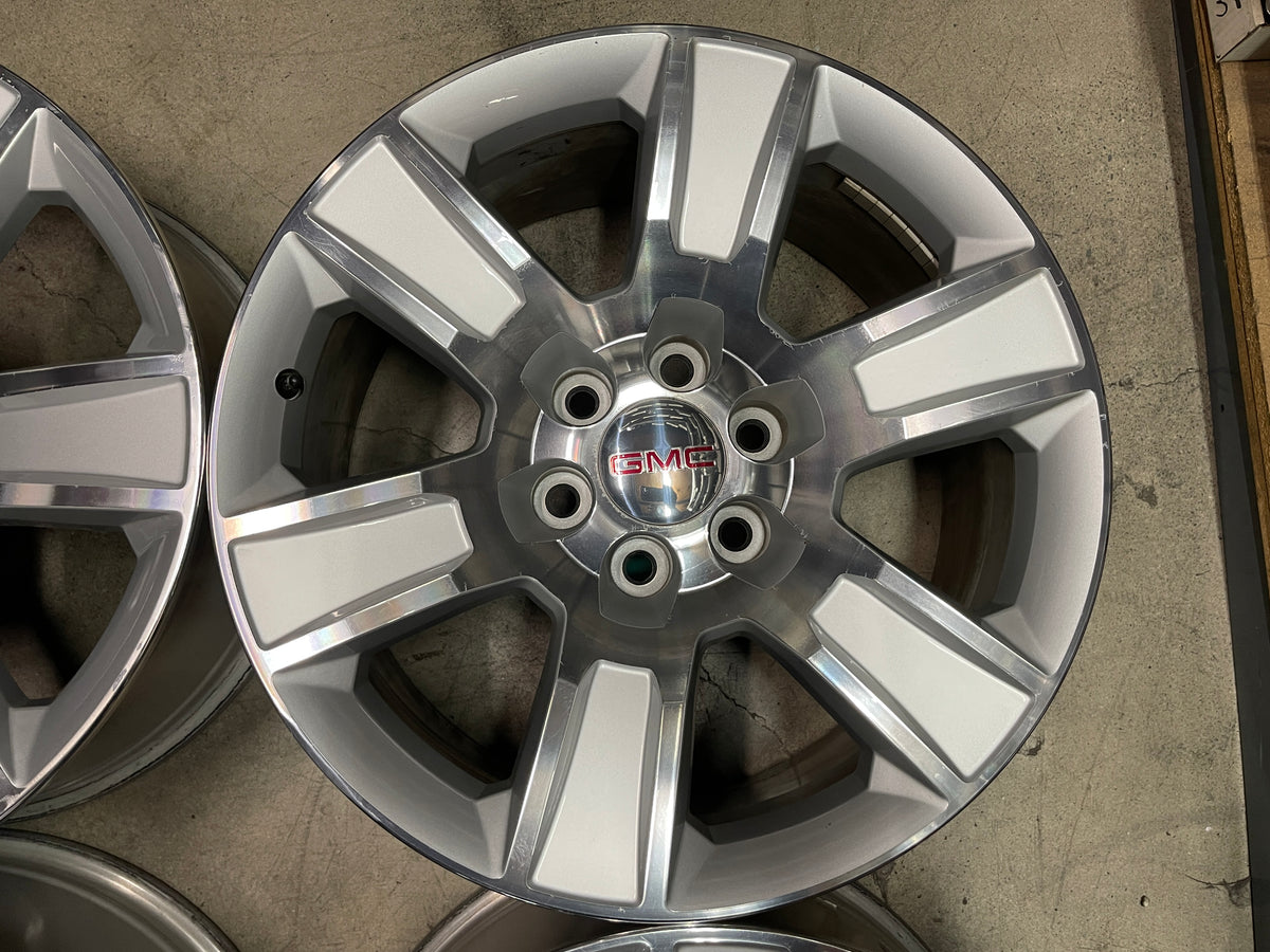 Gmc 18 Inch Rims 2018 GMC Sierra 1500 Yukon OEM Wheels Rims 20x9 +27 Machined Face ...