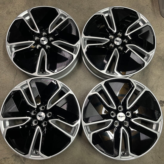 Four 2025 Ford Mustang Mach-E Factory 19 Wheels OEM LJ8C1007C1A Black / Silver