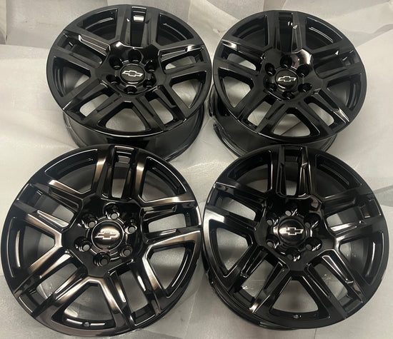 2019-2026 Chevy Silverado LTZ Factory 20 inch Gloss Black Wheel Rim Set of 4 OEM
