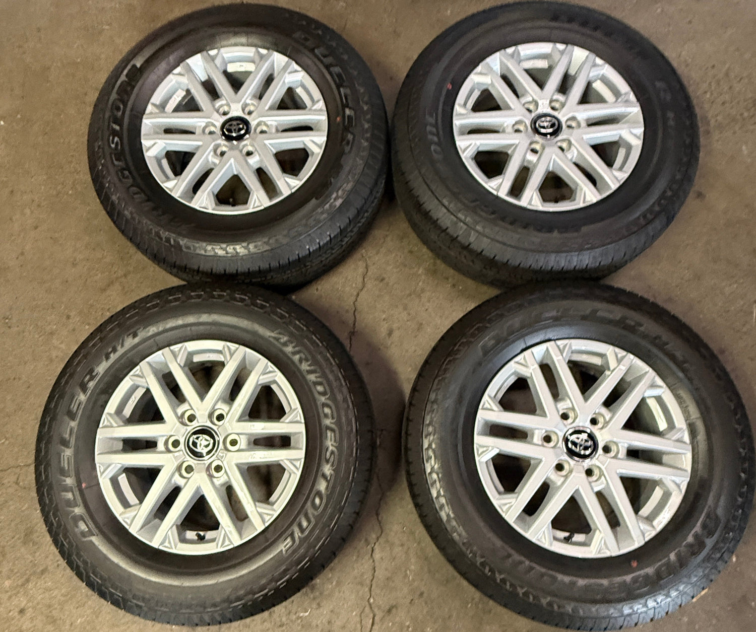 2022-2026 Toyota Tundra Factory 18 Inch Silver OEM Wheel Rim Tire Set of 4
