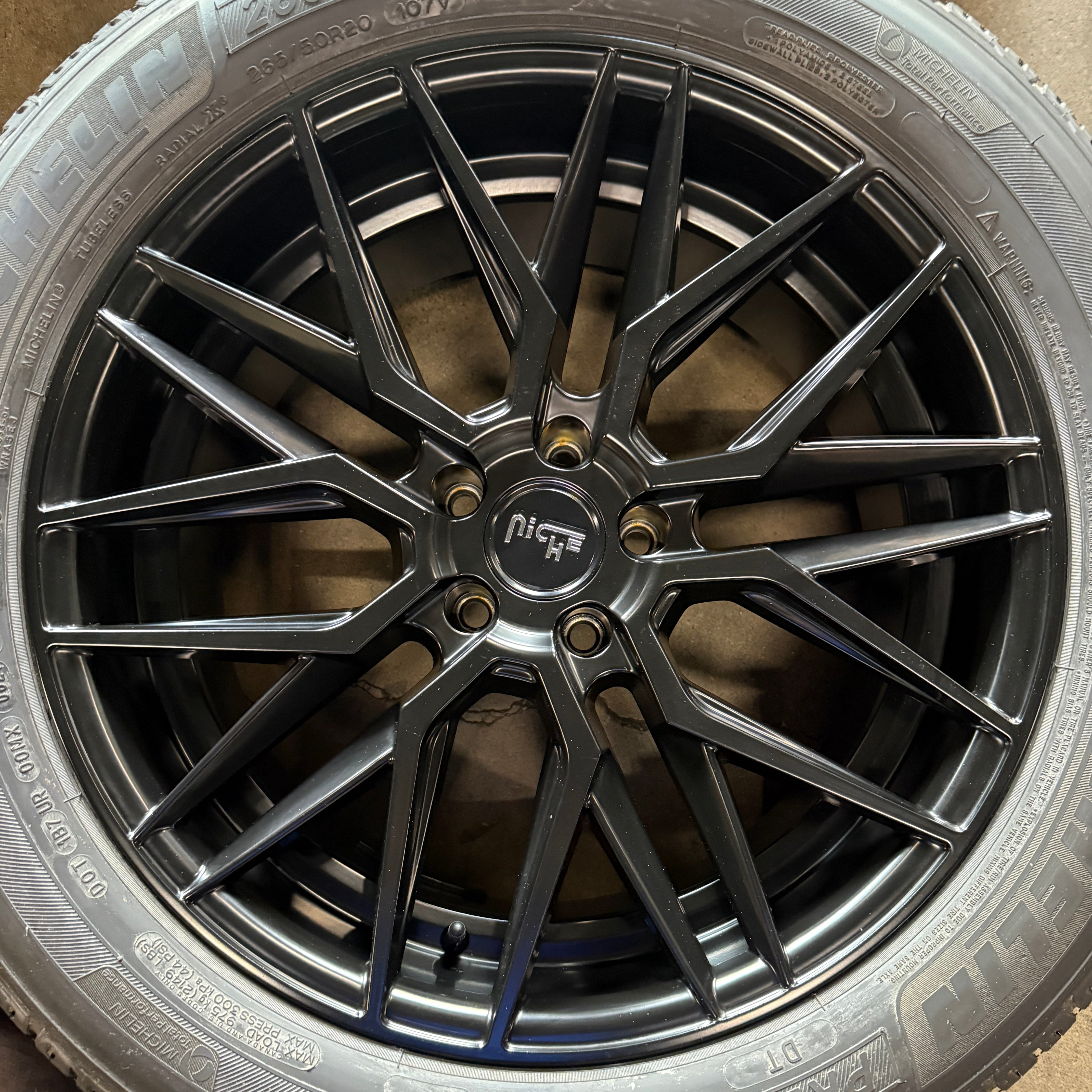 Niche Gamma OEM Wheel & Tire 20x9 5x4.5 +35 Satin Black – Socal Wheels
