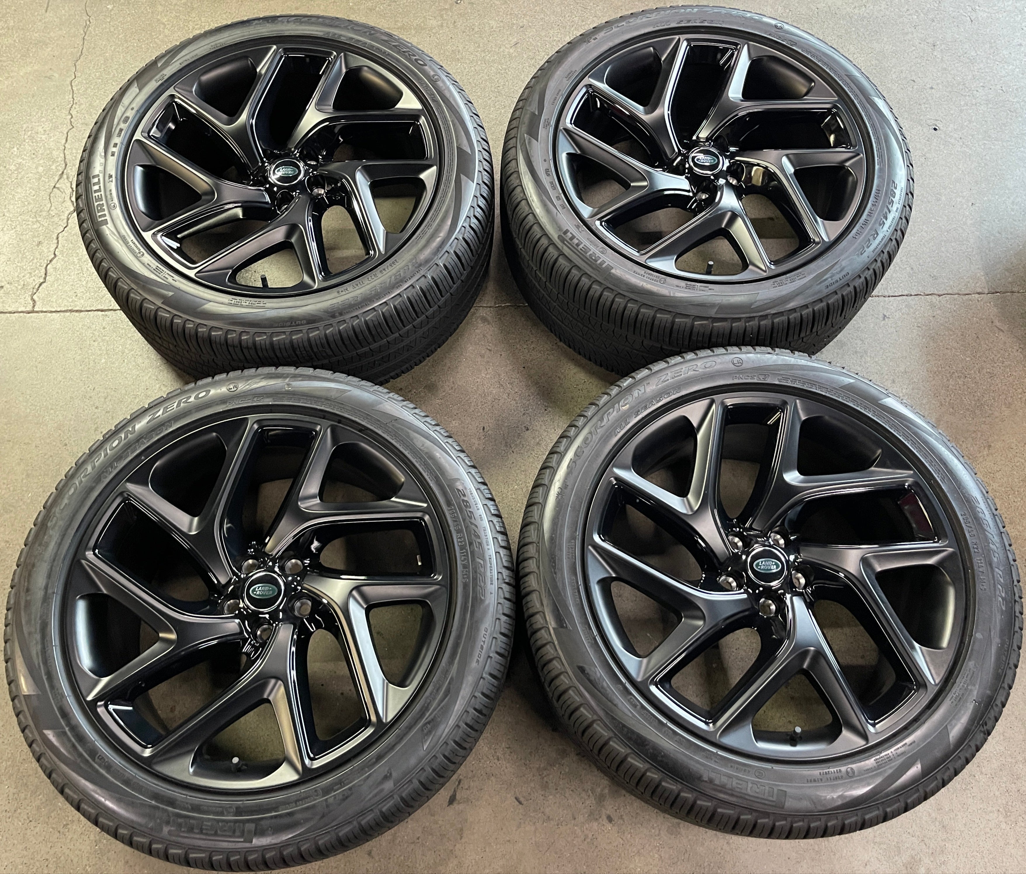 2023 Range Rover Sport Factory 22 Wheels Tires Rims OEM Black LR3 LR4 ...