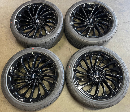Sold 2025 Lincoln Aviator Black Label Factory 22 Wheels Tires OEM Rims 275/40/22 GoodYear