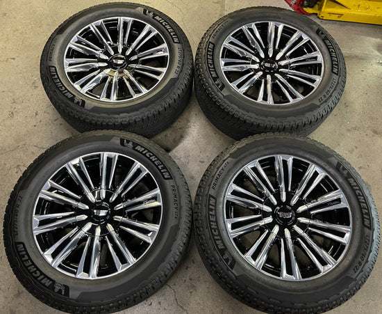 2025 Cadillac Escalade IQ Factory 22 Wheels Tires OEM Rims 86821990 Electric 8x6.5