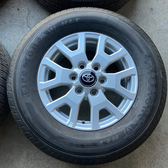 2025 Toyota Tacoma factory 17 Wheels Tires OEM 4Runner Firestone 2457017 Lugs Sensors