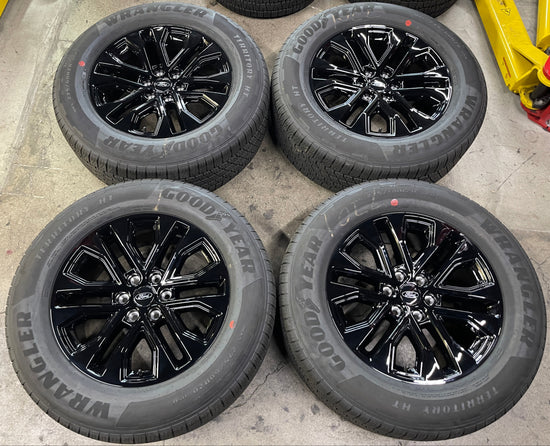 Sold 2025 Ford F150 Lariat Limited Factory 20 Wheels Tires OEM Rims RL3J1007BA Black