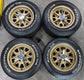Sold Ford Shelby 15 Wheels Tires 15x7.0 4.0 BS 15x8.0 4.25 BS 5x4.5 78mm bore Gold