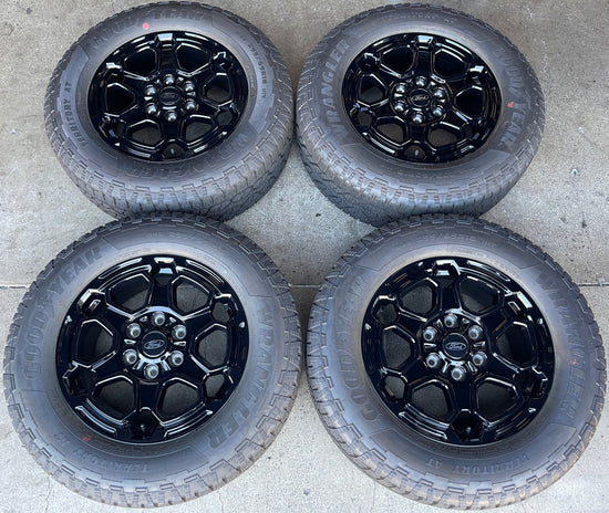 Sold 2025 Ford Ranger Factory 18 Wheels Tires OEM Rims Black N1WZ1007Y Goodyear AT 255/65/18