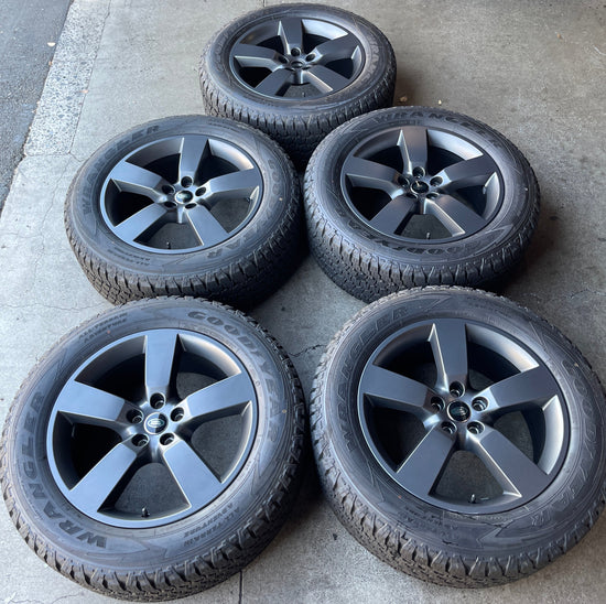 Sold Five 2025 Land Rover Defender Factory 20 Wheels Tires Rims OEM Gray Goodyear AT 5098